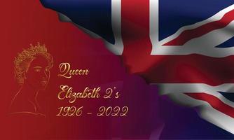 unito regno Gran Bretagna Regina bandiera sfondo vettore illustrazione