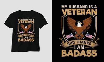 veterani giorno maglietta design modello vettore