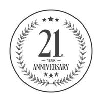 lusso 21 anniversario logo illustrazione vettore.libero vettore illustrazione gratuito vettore