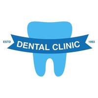 dentale clinica logo.dent isolato su un' bianca sfondo.logo vettore illustrazione.isolato su bianca sfondo.