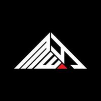 mwy lettera logo creativo design con vettore grafico, mwy semplice e moderno logo nel triangolo forma.