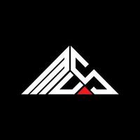 mus lettera logo creativo design con vettore grafico, mus semplice e moderno logo nel triangolo forma.