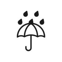 ombrello icona, fragile scatola e mantenere lontano a partire dal acqua avvertimento vettore simbolo. pacchetto pacco la logistica e consegna spedizione, ombrello e pioggia gocce cartello