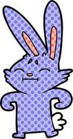 vettore cartone animato coniglio