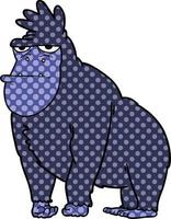 cartone animato gorilla personaggio vettore