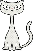 cartone animato gatto personaggio vettore