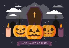 Spooky Halloween Vector Illustration gratuito