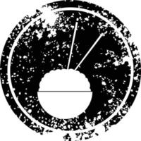 riso ciotola circolare afflitto simbolo vettore illustrazione