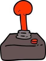 mano disegnato scarabocchio stile cartone animato telecomando da gioco vettore