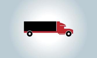 rosso consegna furgone. esprimere consegna Servizi commerciale camion. piatto vettore illustrazione.