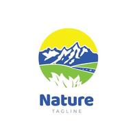 natura cerchio logo cartello simbolo icona vettore