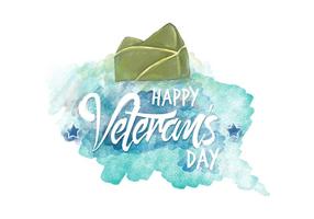 Veteran's Day Watercolor Vector