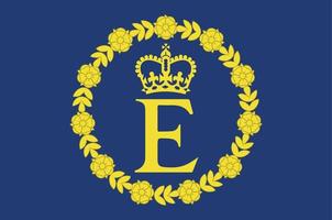 personale bandiera di Regina Elisabetta Britannico unito regno nazionale Europa emblema icona vettore illustrazione astratto design elemento