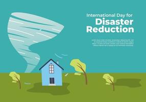 internazionale giorno per disastro riduzione celebre su ottobre 13. vettore