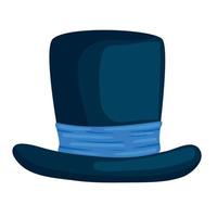 elegante blu tophat vettore