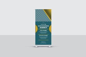 business roll up banner design vettore