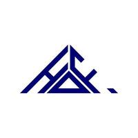 hdf lettera logo creativo design con vettore grafico, hdf semplice e moderno logo nel triangolo forma.