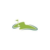 golf icona logo illustrazione vettore