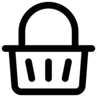 shopping cestino, shopping secchio, shopping, cestino, carrello, negozio, e-commerce vettore