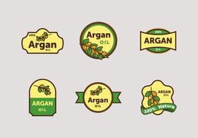 Confezione di vettore di etichetta Argan