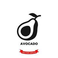 avocado illustrazione icona vettore logo modello nel treny piatto design