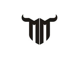 iniziale mm Toro logo design. vettore