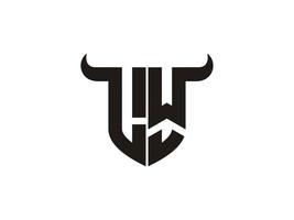 iniziale lw Toro logo design. vettore