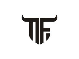 iniziale nf Toro logo design. vettore