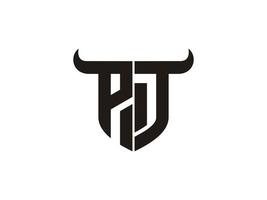 iniziale pt Toro logo design. vettore