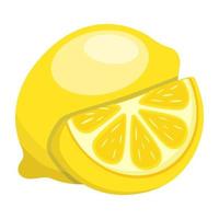 moderno piatto illustrazione di Limone vettore