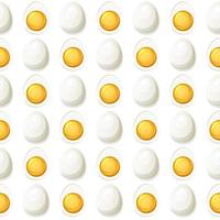 senza soluzione di continuità modello uovo metà davanti e Indietro, sfondo per grafico design. vettore illustrazione carino uova struttura per involucro carta o sfondo.