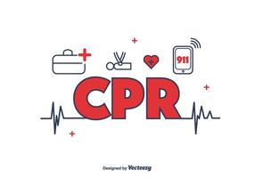 CPR icone vettoriali