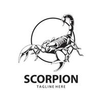 vettore logo scorpione