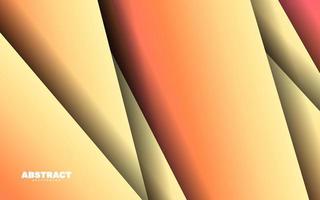 astratto papercut arancia colore geometrico sfondo vettore