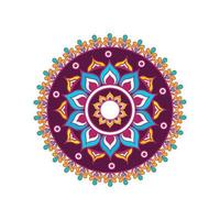 colorato mandala per colorazione libro. decorativo il giro ornamenti. insolito fiore forma.vettore mano disegnato scarabocchio mandala. etnico mandala con colorato tribale ornamento. isolato. luminosa colori. vettore