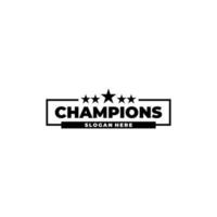 campione gli sport logo emblema distintivo grafico tipografia vettore