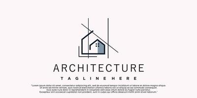 semplice logo di edificio architettura premio vettore