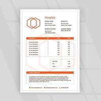 aziendale attività commerciale fattura modello attività commerciale il branding identità design modello vettore