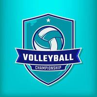 pallavolo logo per Università torneo vettore