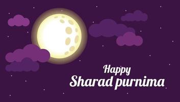 sharad purnima gratuito vettore Scarica