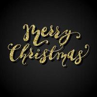 luccichio saluto lettering allegro Natale vettore