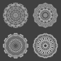 raccolta di mandala decorativi vettore