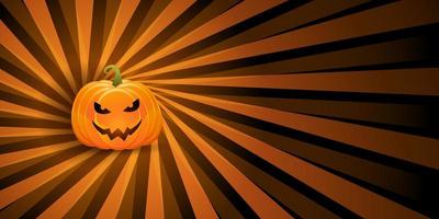 banner di zucca di Halloween vettore