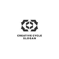 creativo ciclo logo icona vettore Immagine