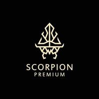 scorpione logo design icona modello vettore