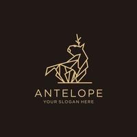 antilope logo icona vettore Immagine