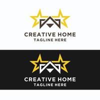 creativo le case logo design icona modello vettore