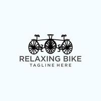 rilassante bicicletta logo vettore