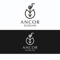 ancor logo design icona modello vettore