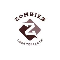 moderno iniziale lettera z con piazza logo design vettore